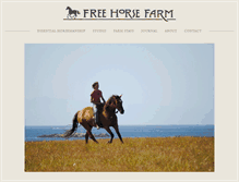 Tablet Screenshot of freehorsefarm.com
